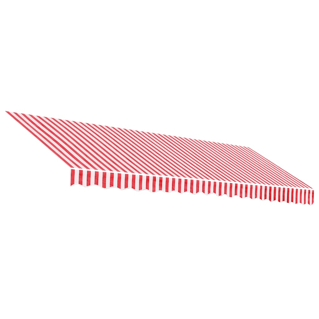 Tessuto di Ricambio per Tenda Strisce Rosse e Bianche 4,5x3 m | homemem39
