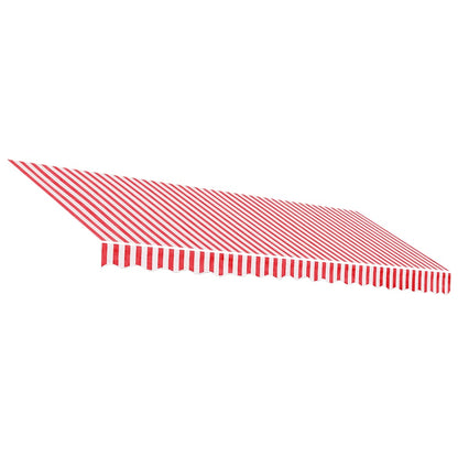 Tessuto di Ricambio per Tenda Strisce Rosse e Bianche 4,5x3 m | homemem39