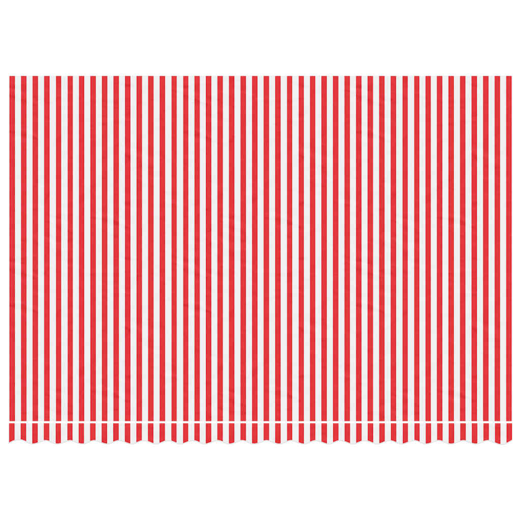 Tessuto di Ricambio per Tenda Strisce Rosse e Bianche 4,5x3 m | homemem39
