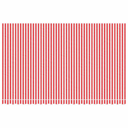 Tessuto di Ricambio per Tenda da Sole Rosso e Bianco 500x300 cm