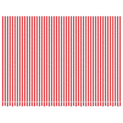 Tessuto di Ricambio per Tenda Strisce Rosse e Bianche 5x3,5 m