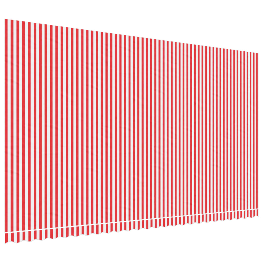 Tessuto di Ricambio per Tenda Strisce Rosse e Bianche 6x3,5 m | homemem39