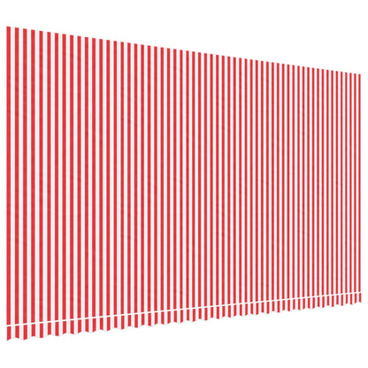 Tessuto di Ricambio per Tenda Strisce Rosse e Bianche 6x3,5 m | homemem39