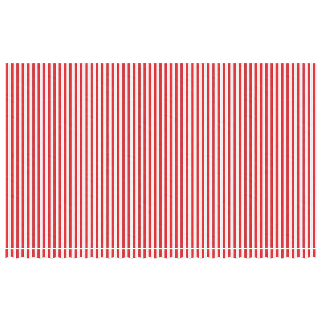 Tessuto di Ricambio per Tenda Strisce Rosse e Bianche 6x3,5 m | homemem39