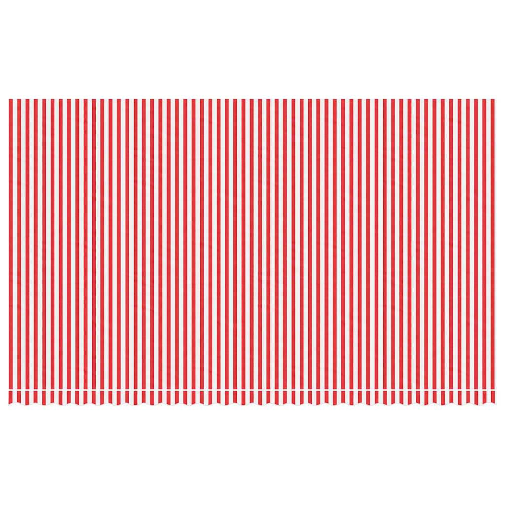 Tessuto di Ricambio per Tenda da Sole Rosso e Bianco 600x350 cm