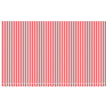 Tessuto di Ricambio per Tenda da Sole Rosso e Bianco 600x350 cm