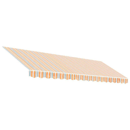 Tessuto di Ricambio per Tenda Strisce Multicolore 4,5x3,5 m