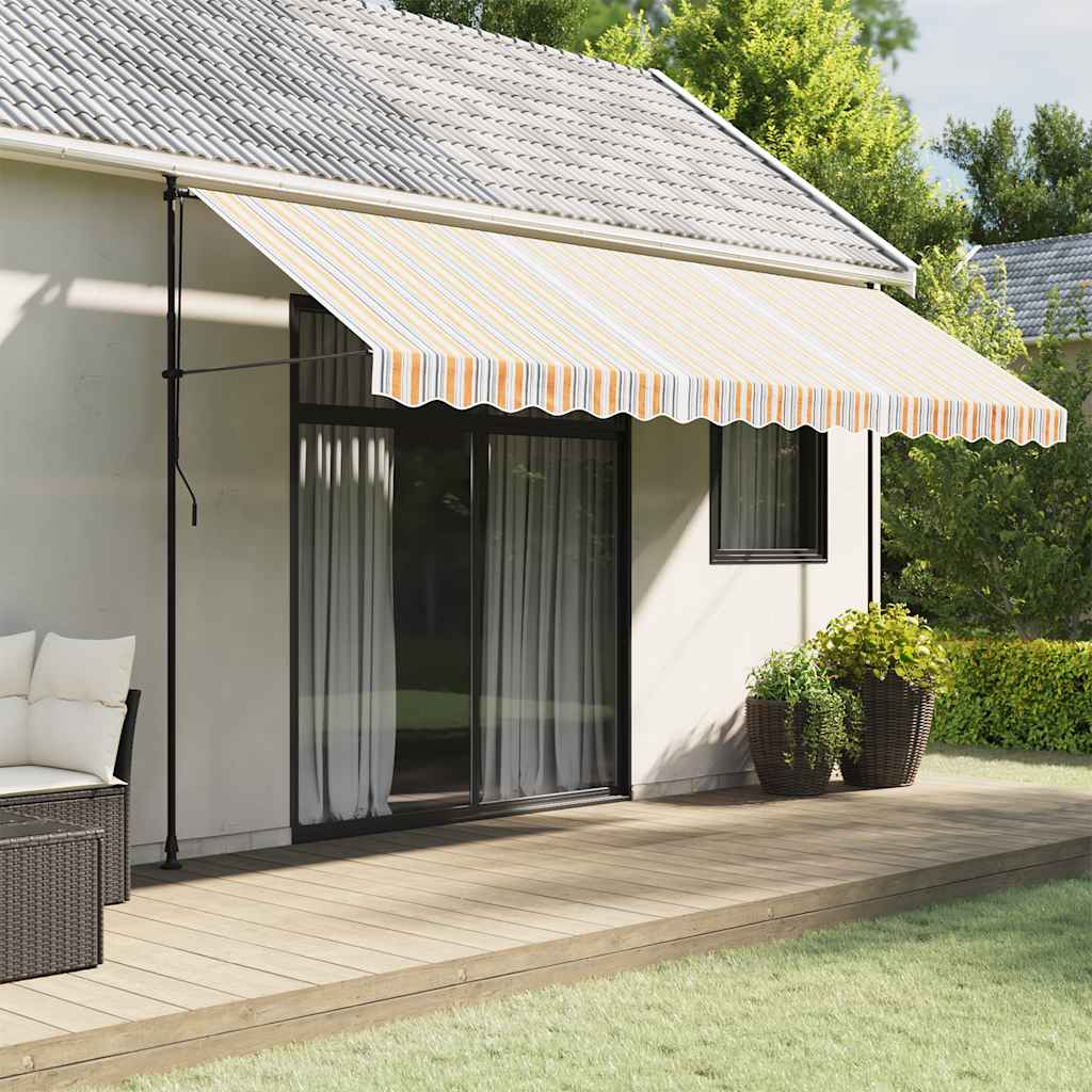 Tessuto di Ricambio per Tenda Strisce Multicolore 4,5x3,5 m | homemem39