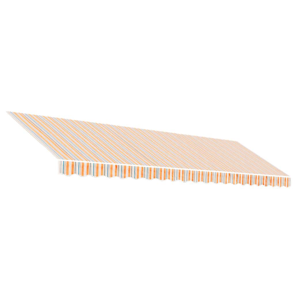 Tessuto di Ricambio per Tenda da Sole Arancione e Blu 5x3 m Poliestere. | homemem39