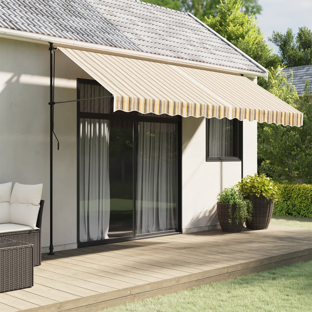 Tessuto di Ricambio per Tenda Strisce Multicolore 4x3 m | homemem39