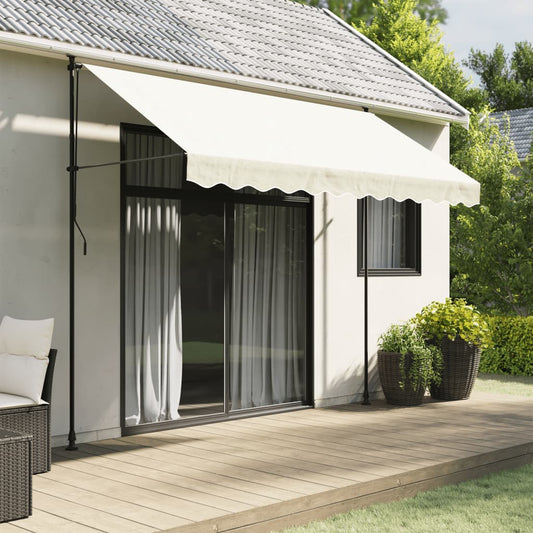 Tessuto di Ricambio per Mantovana da Tenda Strisce Crema 3 m | homemem39