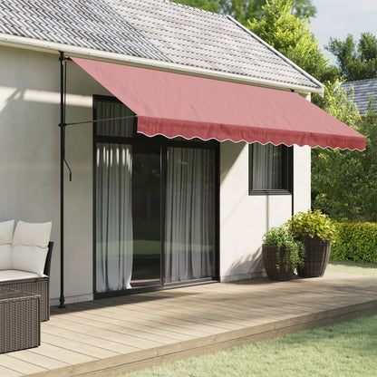 Tessuto di Ricambio per Mantovana da Tenda Strisce Bordeaux 4 m | homemem39