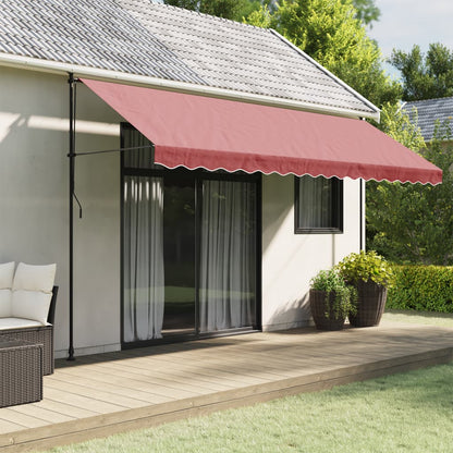 Tessuto di Ricambio per Mantovana Tenda Strisce Bordeaux 4,5 m | homemem39