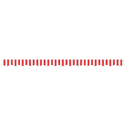 Tessuto Ricambio per Mantovana Tenda Righe Rosse Bianche 3,5 m | homemem39