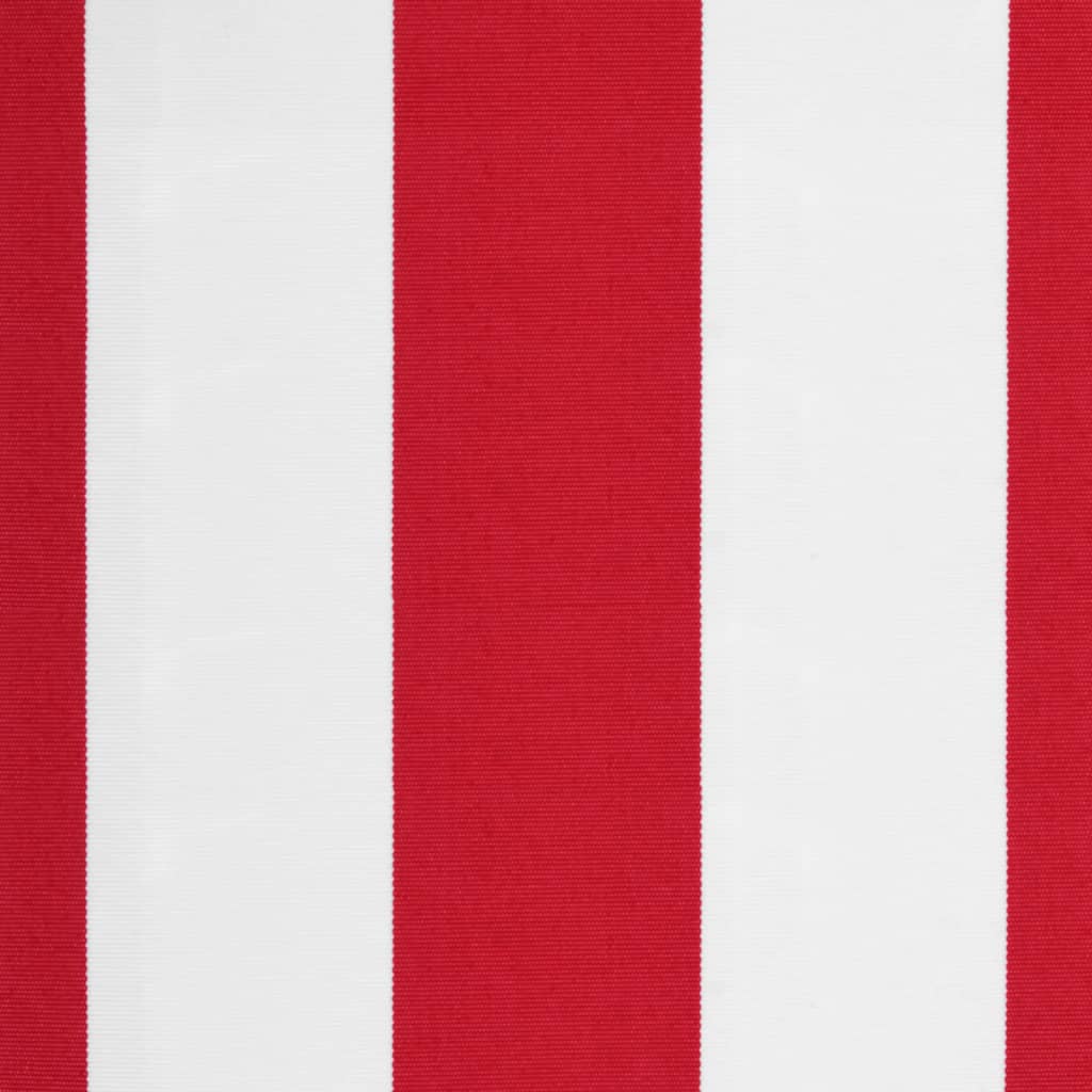 Tessuto Ricambio per Mantovana Tenda Righe Rosse Bianche 3,5 m | homemem39