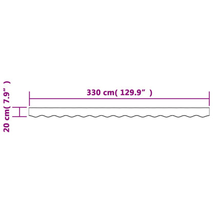 Tessuto Ricambio per Mantovana Tenda Righe Rosse Bianche 3,5 m | homemem39