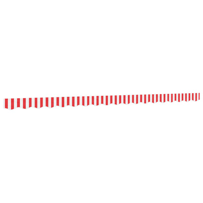 Tessuto Ricambio per Mantovana Tenda Righe Rosse Bianche 4,5 m | homemem39