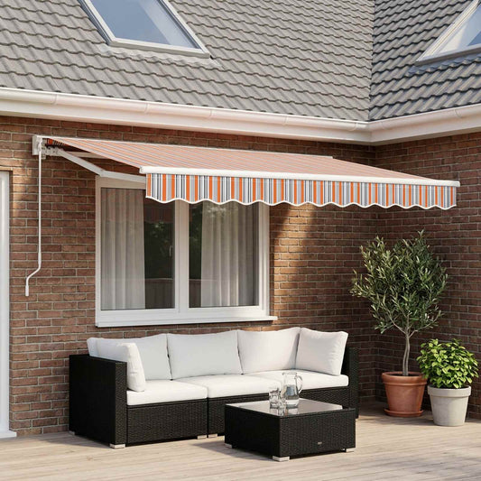 Tessuto Ricambio per Mantovana Tenda Strisce Multicolore 350 cm