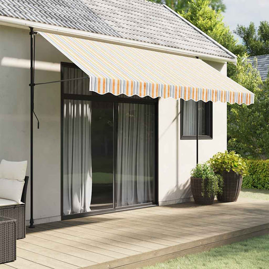 Tessuto Ricambio per Mantovana Tenda Strisce Multicolore 3,5 m | homemem39