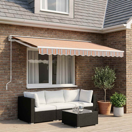 Tessuto Ricambio per Mantovana Tenda Strisce Multicolore 450 cm