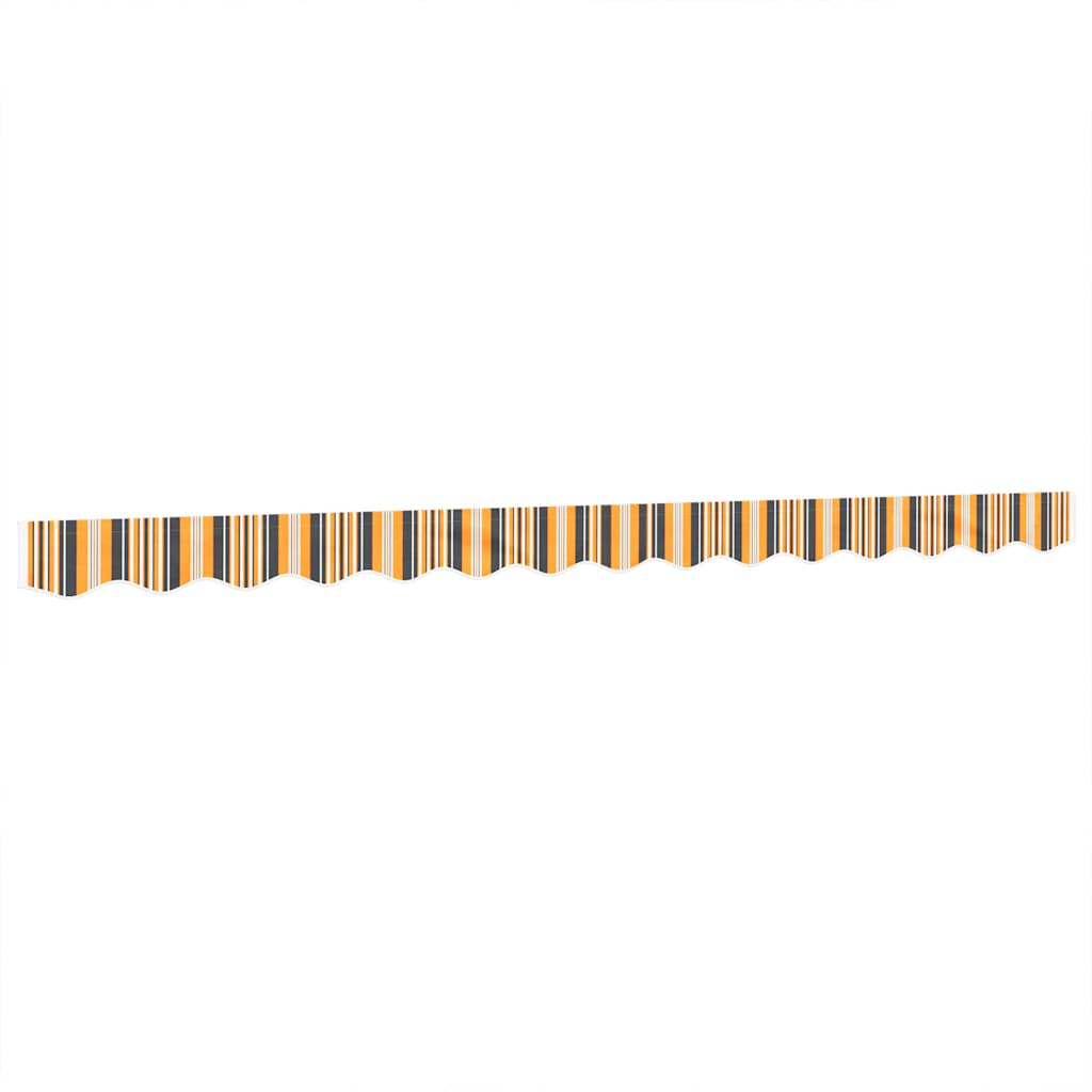 Tessuto Ricambio per Mantovana Tenda Righe Giallo Grigio 3,5 m | homemem39