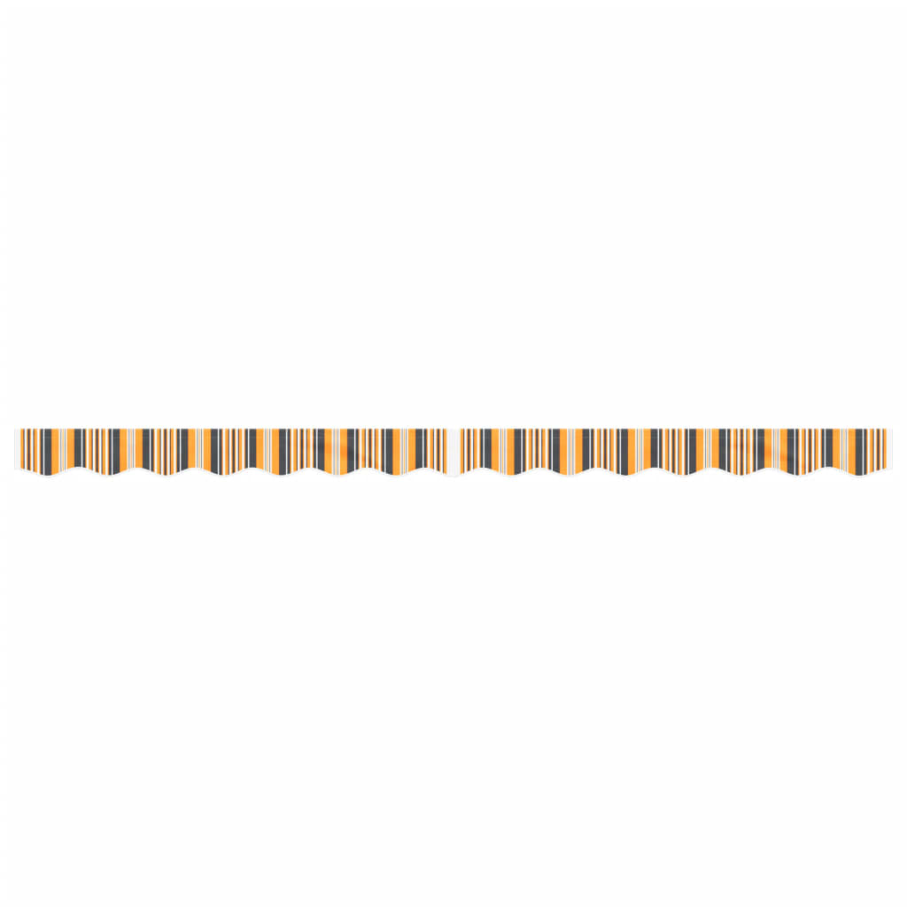 Tessuto Ricambio per Mantovana Tenda Righe Giallo Grigio 3,5 m | homemem39