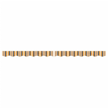 Tessuto Ricambio per Mantovana Tenda Righe Giallo Grigio 3,5 m | homemem39
