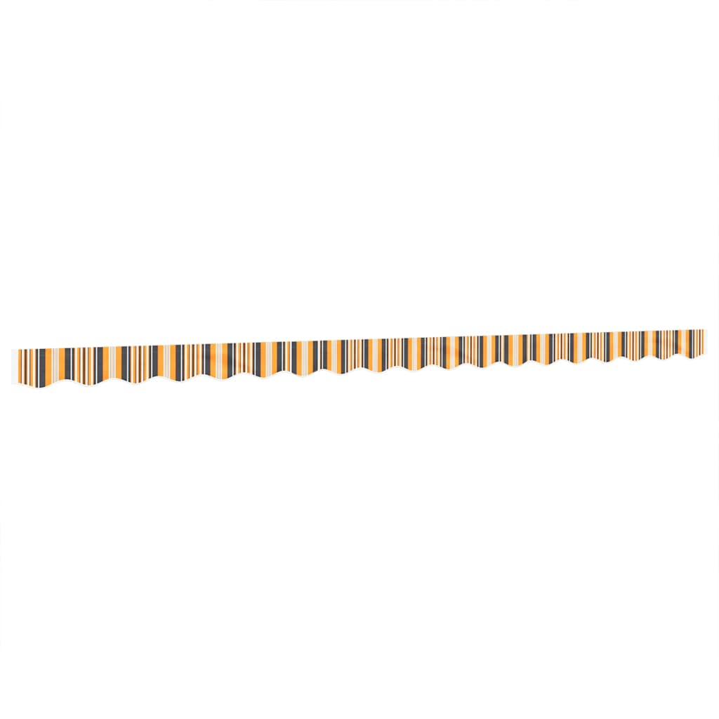 Tessuto Ricambio per Mantovana Tenda Righe Giallo Grigio 4,5 m | homemem39