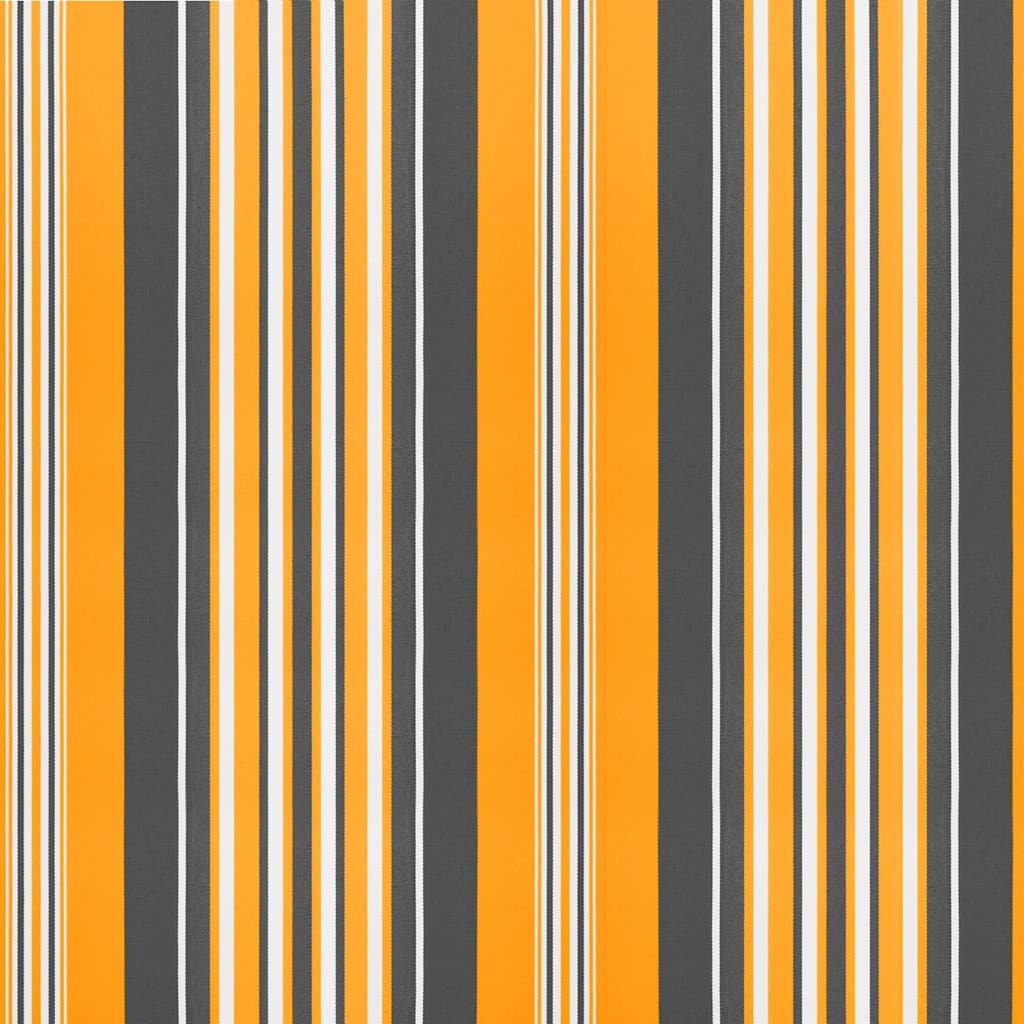 Tessuto Ricambio per Mantovana Tenda Righe Giallo e Grigio 6 m | homemem39