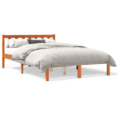 Letto senza Materasso Marrone Cera 120x190 cm in Legno di Pino - homemem39