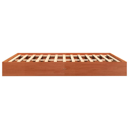Giroletto senza Materasso Marrone Cera 160x200 cm Legno di Pino | homemem39