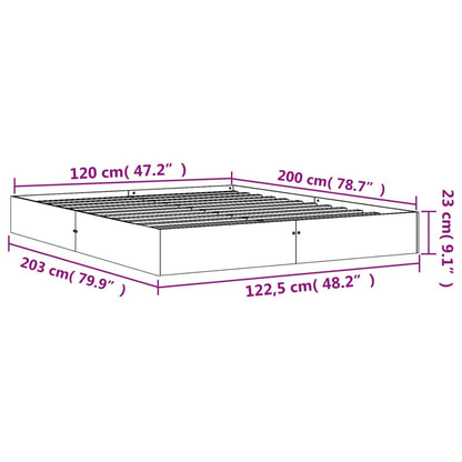 Giroletto senza Materasso Marrone Cera 120x200 cm Legno di Pino - homemem39
