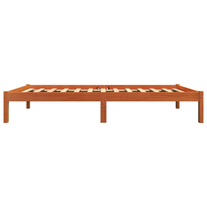 Giroletto senza Materasso Marrone Cera 100x200 cm Legno di Pino - homemem39