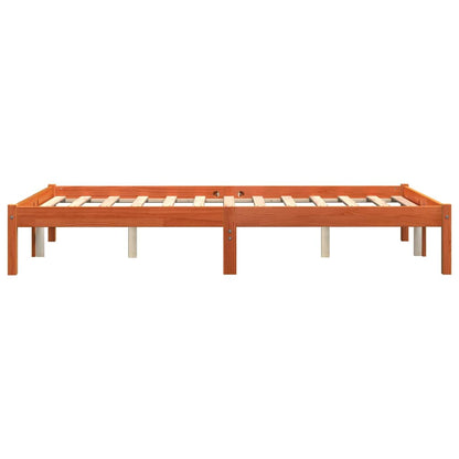 Giroletto senza Materasso Marrone Cera 120x200 cm Legno di Pino