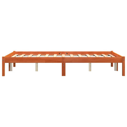 Giroletto senza Materasso Marrone Cera 140x200cm Massello Pino