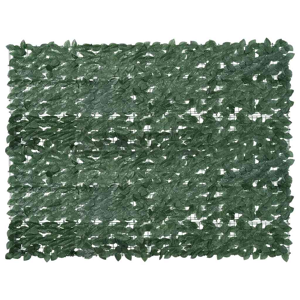 Paravento da Balcone con Foglie Verde Scuro 200x150 cm | homemem39