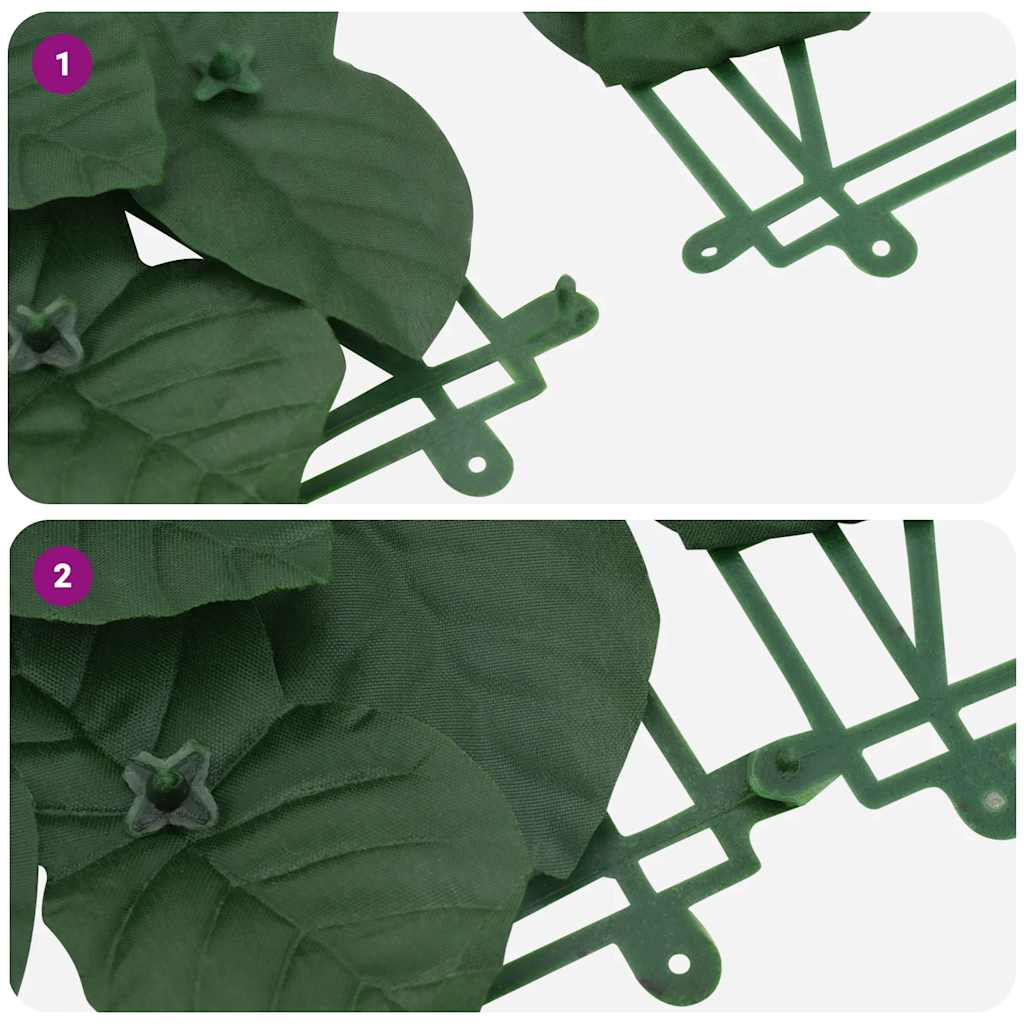 Paravento da Balcone con Foglie Verde Scuro 200x150 cm | homemem39