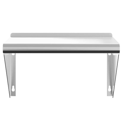 Mensola a Muro 50x30x31 cm Argento in Acciaio Inossidabile | homemem39