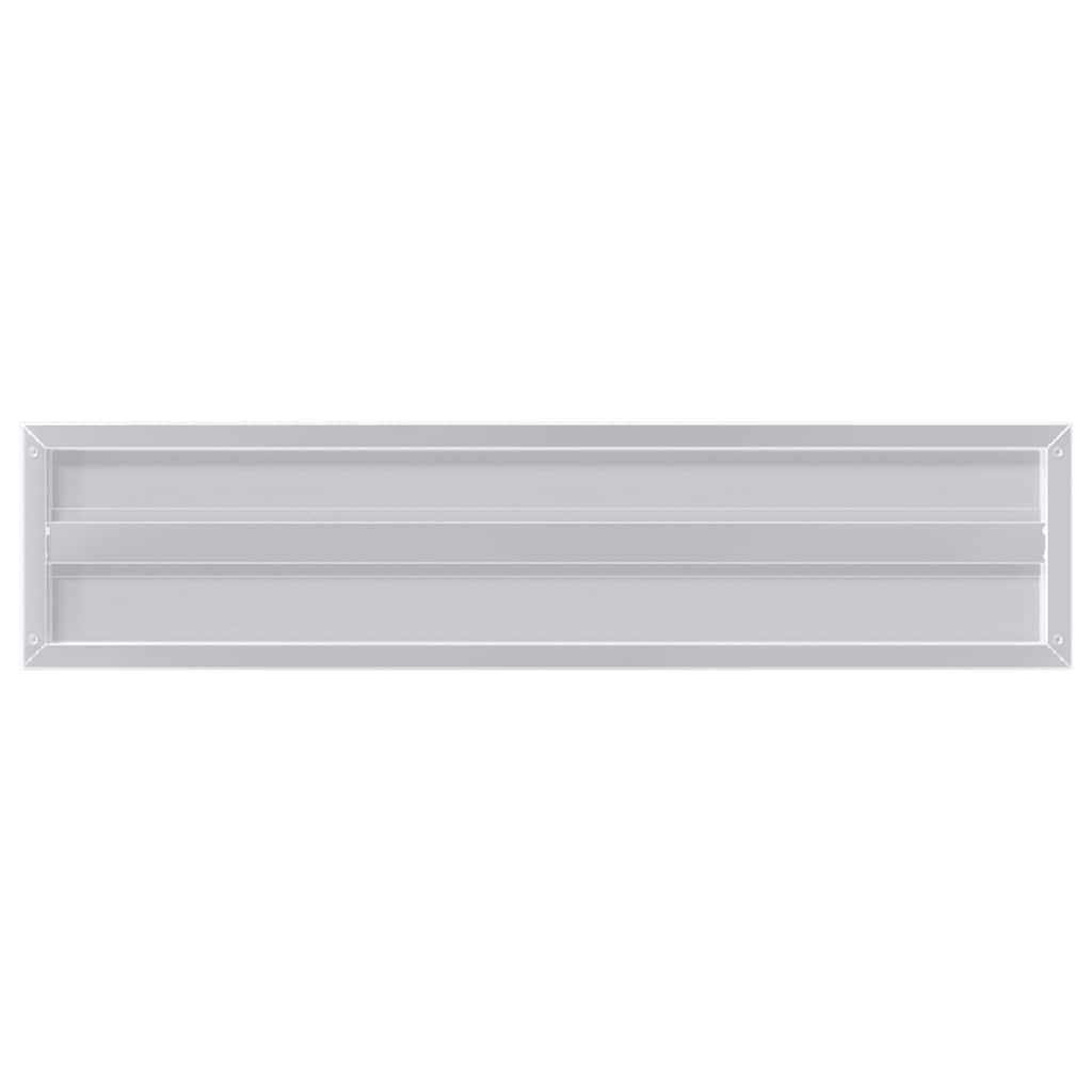 Mensole a Muro 2pz 100x23,5cm Argento in Acciaio Inossidabile | homemem39