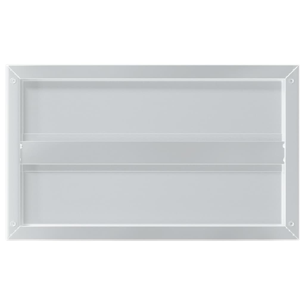 Mensole a Muro 2 pz 50x30 cm Argento in Acciaio Inossidabile | homemem39
