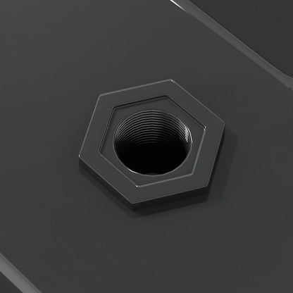 Mensole a Muro 2 pz 100x30 cm Nero in Acciaio Inossidabile | homemem39
