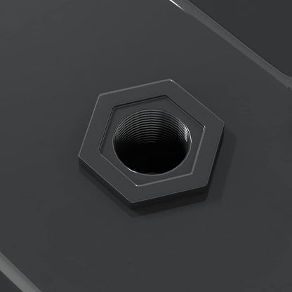 Mensole a Muro 2 pz 100x23,5 cm Nero in Acciaio Inossidabile