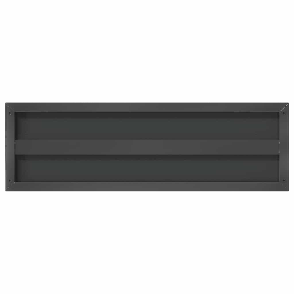 Mensole a Muro 2 pz 75x23,5 cm Nero in Acciaio Inossidabile | homemem39