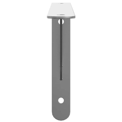 Staffe per Mensola 4 pz 30x2,5x15,5 cm in Acciaio Inox Argento | homemem39