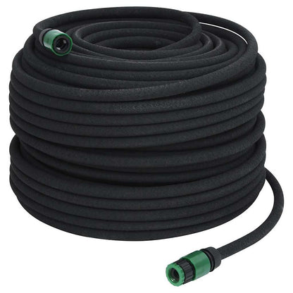 Tubo di Irrigazione da Giardino Nero 0,6" 100 m in Gomma