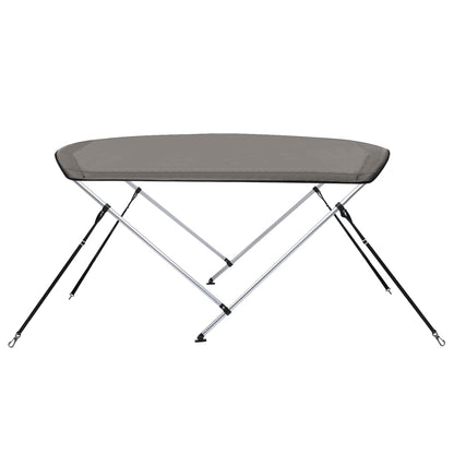 Bimini di Prua con Tendalino 2 Archi Grigio 180x130x110 cm | homemem39