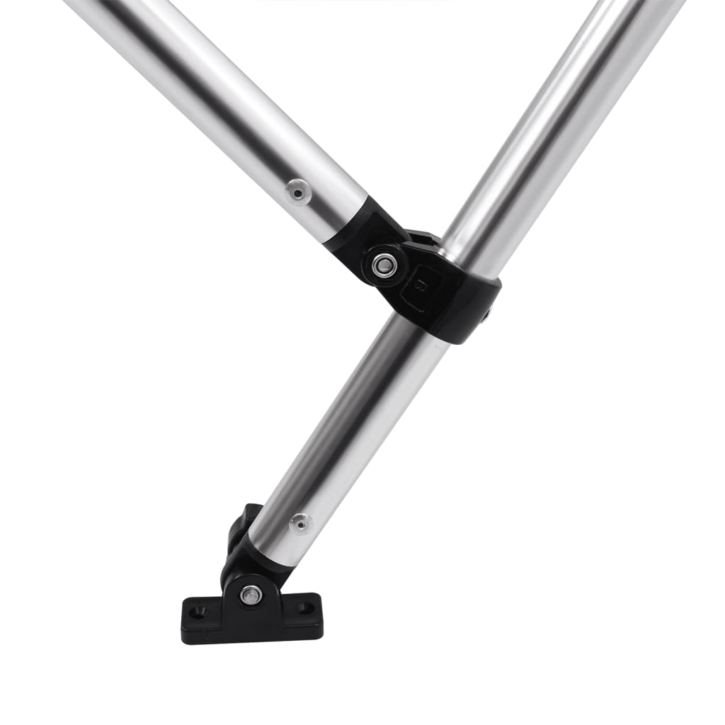 Bimini di Prua con Tendalino 4 Archi Nero 243x180x137 cm | homemem39