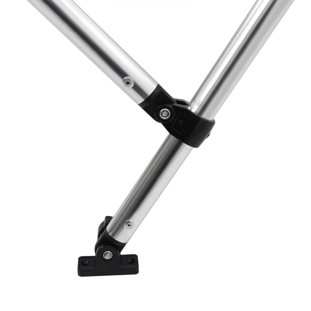 Bimini di Prua con Tendalino 4 Archi Nero 243x196x137 cm | homemem39