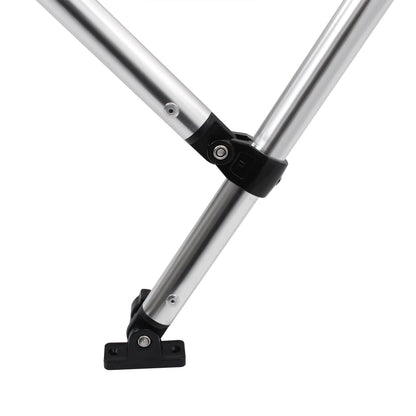 Bimini di Prua con Tendalino 4 Archi Nero 243x196x137 cm | homemem39