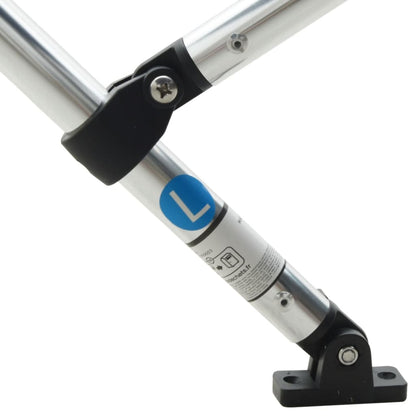 Bimini di Prua con Pareti Laterali 3 Archi 183x(154-167)x137cm | homemem39